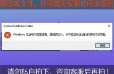 windows无法拜访指定设备途径或文件,原因及处理办法