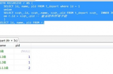 mysql 递归,原理、运用与实例