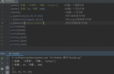 列表python