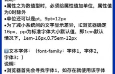 css常用特点, 文本特点